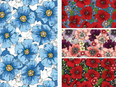 Make + Believe Fabrics, 100 % Baumwolle, 110 cm breit, Field of Memories, The Crafty Lass, Bio-Baumwolldrucke